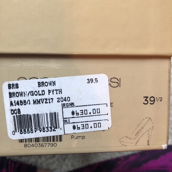 Sergio Rossi Python print pumps. - Picture 6 of 8